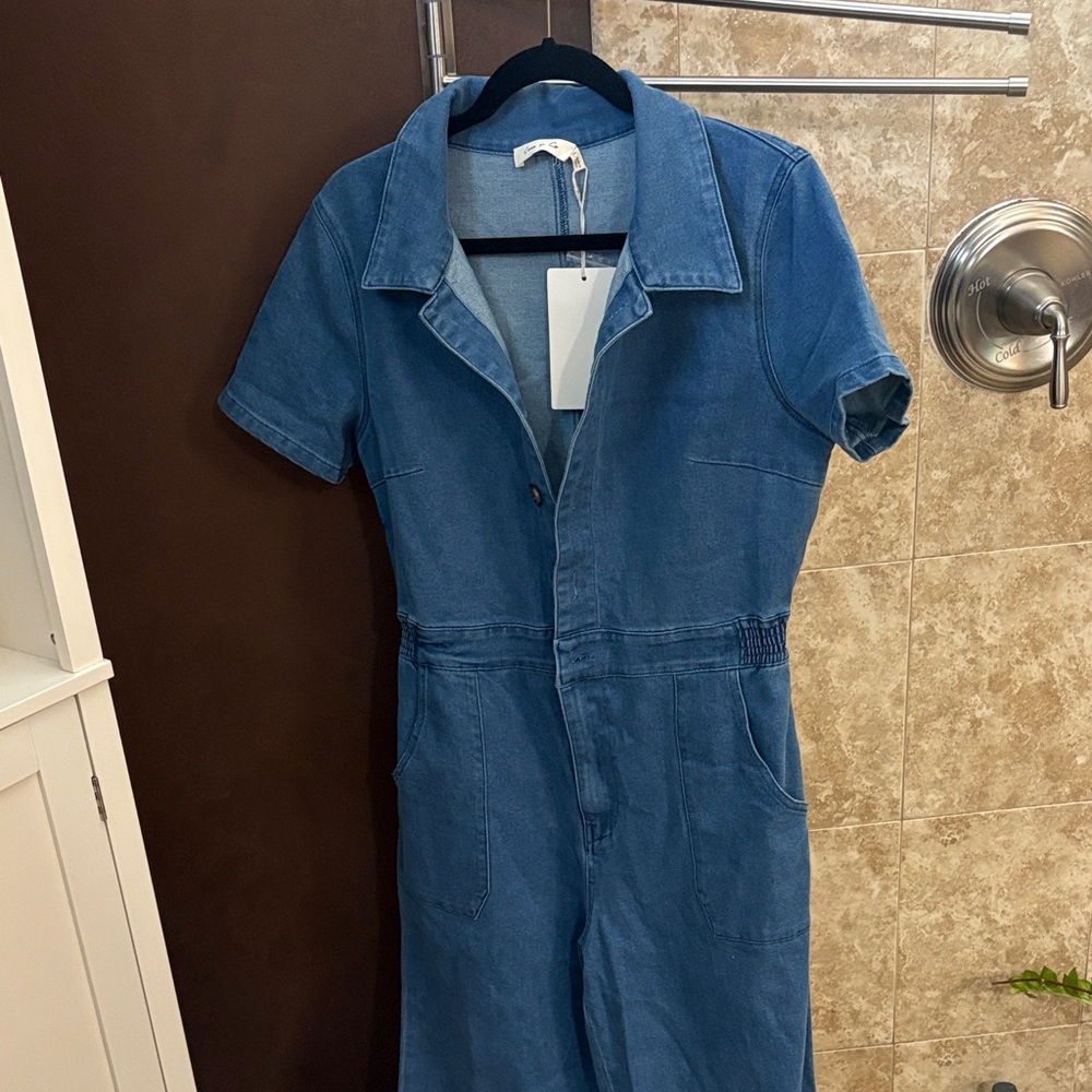 Womens Blue Denim One Piece